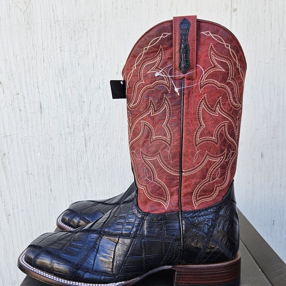 Cody James Men's Exotic Caiman Tail Skin Cowboy Boot Broad Squar 並行輸入品 CODY JAMES MEN\u0027S EXOTIC CAIMAN TAIL SKIN WESTERN BOOTS-BROAD SQ